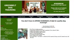 Desktop Screenshot of greenbeltdogtraining.com